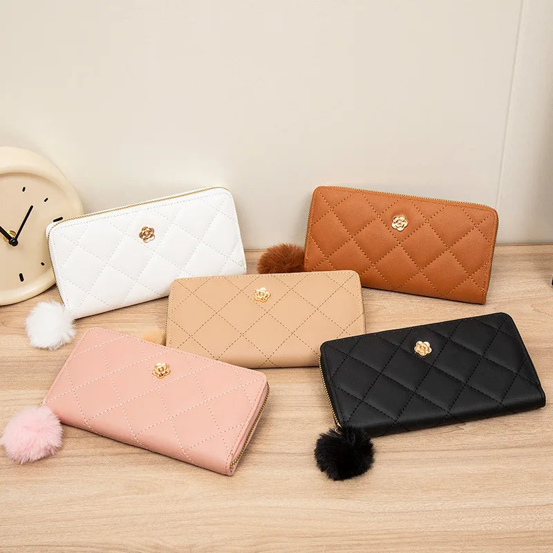 Fashion Women Wallet Female Clutch Card Holder Purse PU Leather Long Wallet Hasp Phone Bag Money Coin Pocket Cartera Mujer