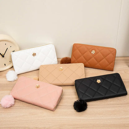 Fashion Women Wallet Female Clutch Card Holder Purse PU Leather Long Wallet Hasp Phone Bag Money Coin Pocket Cartera Mujer
