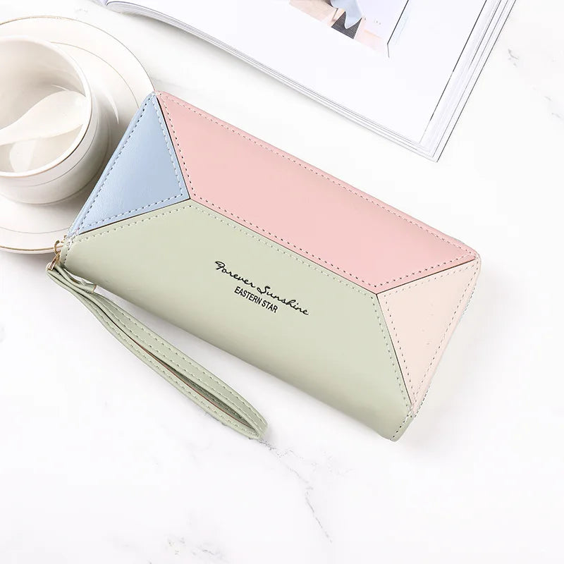 Fashion Women Wallet Female Clutch Card Holder Purse PU Leather Long Wallet Hasp Phone Bag Money Coin Pocket Cartera Mujer