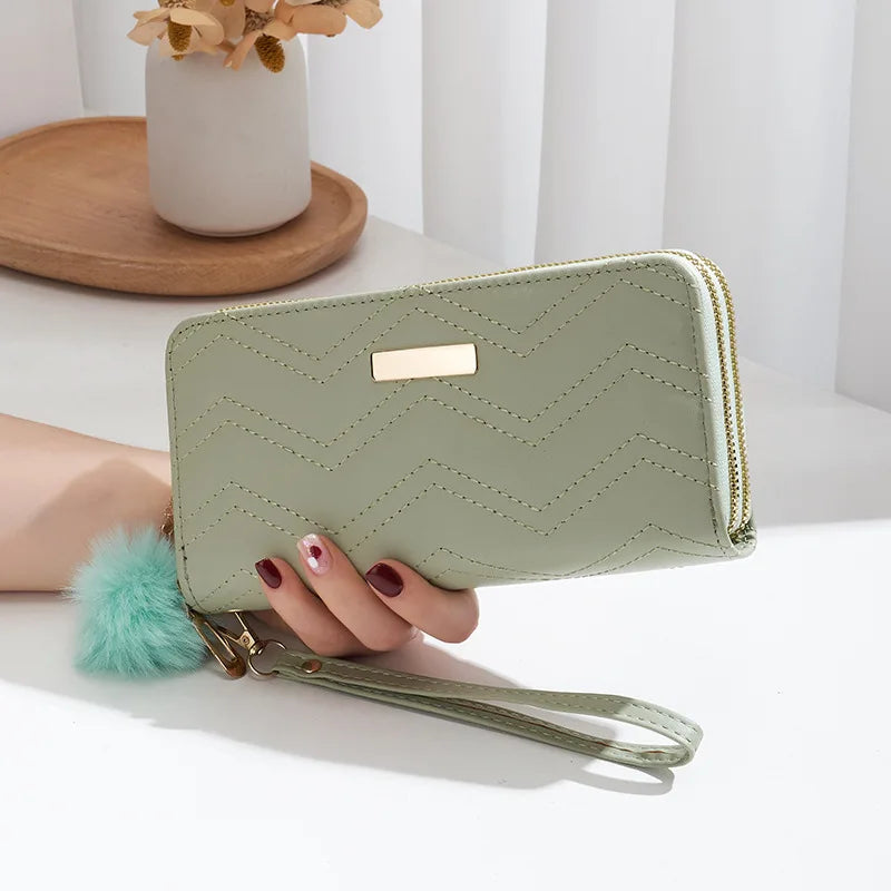 Fashion Women Wallet Female Clutch Card Holder Purse PU Leather Long Wallet Hasp Phone Bag Money Coin Pocket Cartera Mujer