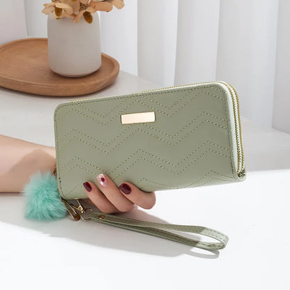 Fashion Women Wallet Female Clutch Card Holder Purse PU Leather Long Wallet Hasp Phone Bag Money Coin Pocket Cartera Mujer