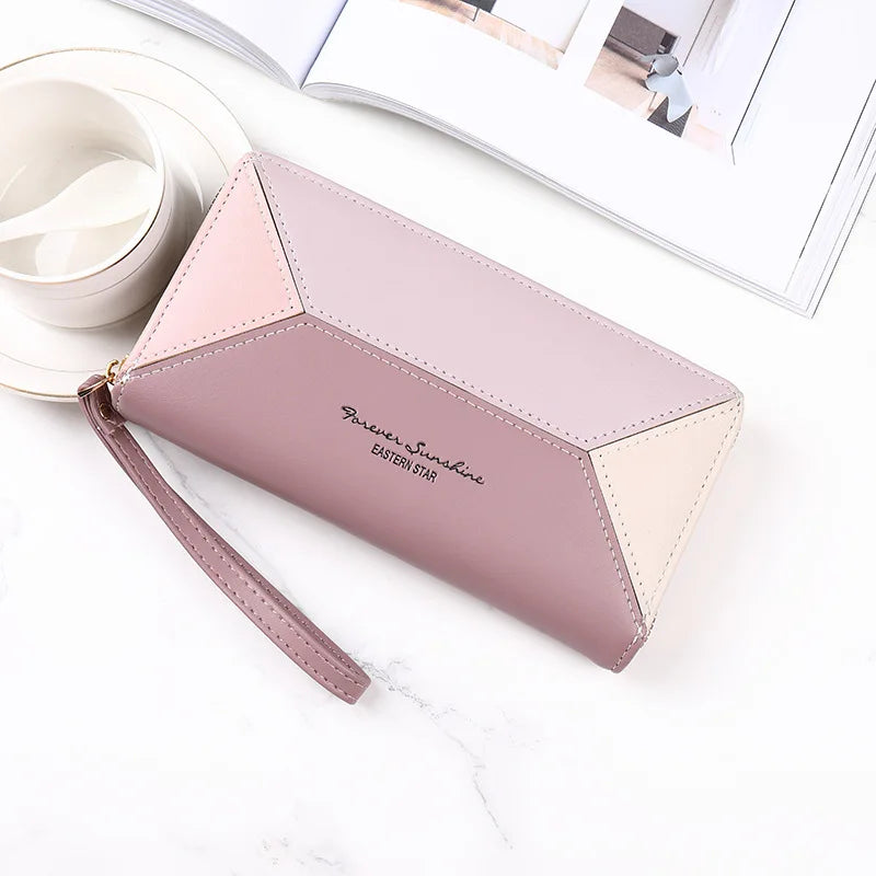 Fashion Women Wallet Female Clutch Card Holder Purse PU Leather Long Wallet Hasp Phone Bag Money Coin Pocket Cartera Mujer