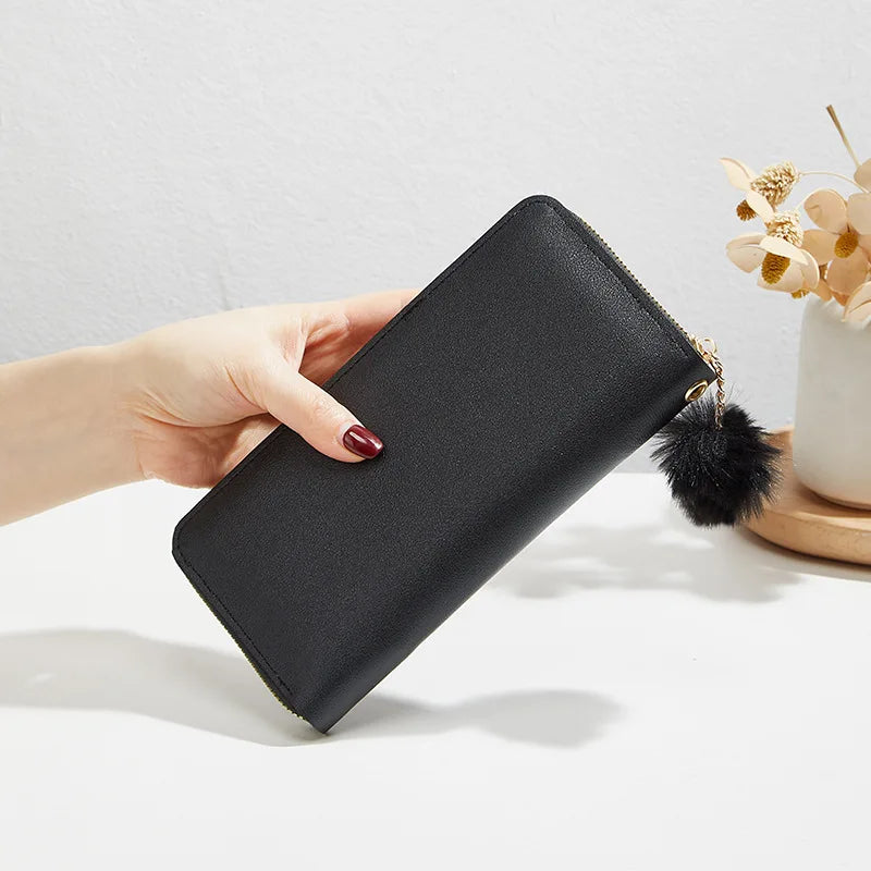 Fashion Women Wallet Female Clutch Card Holder Purse PU Leather Long Wallet Hasp Phone Bag Money Coin Pocket Cartera Mujer