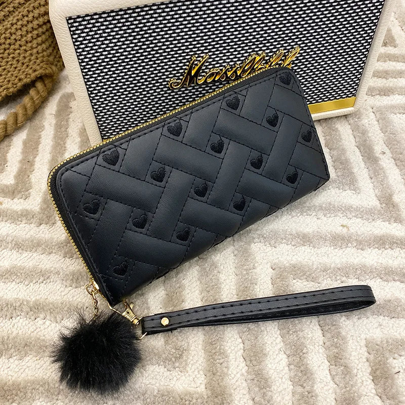 Fashion Women Wallet Female Clutch Card Holder Purse PU Leather Long Wallet Hasp Phone Bag Money Coin Pocket Cartera Mujer