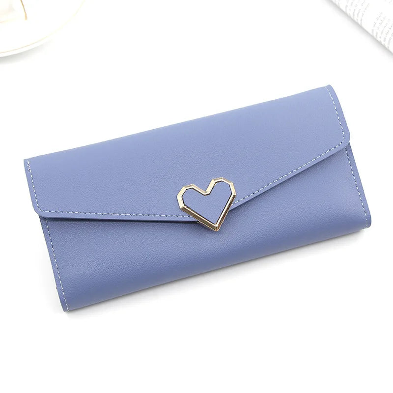 Fashion Women Wallet Female Clutch Card Holder Purse PU Leather Long Wallet Hasp Phone Bag Money Coin Pocket Cartera Mujer