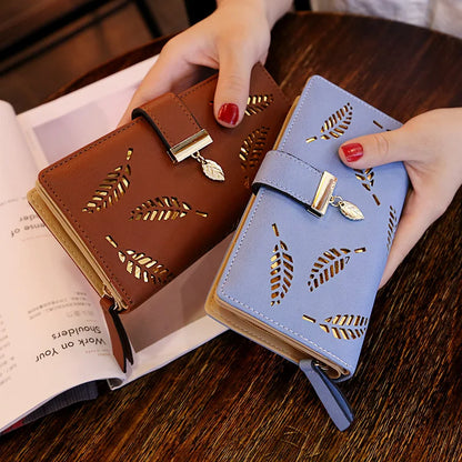 Fashion Women Wallet Female Clutch Card Holder Purse PU Leather Long Wallet Hasp Phone Bag Money Coin Pocket Cartera Mujer
