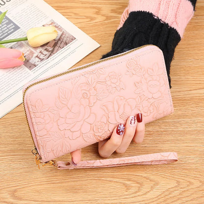 Fashion Women Wallet Female Clutch Card Holder Purse PU Leather Long Wallet Hasp Phone Bag Money Coin Pocket Cartera Mujer