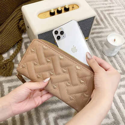 Fashion Women Wallet Female Clutch Card Holder Purse PU Leather Long Wallet Hasp Phone Bag Money Coin Pocket Cartera Mujer