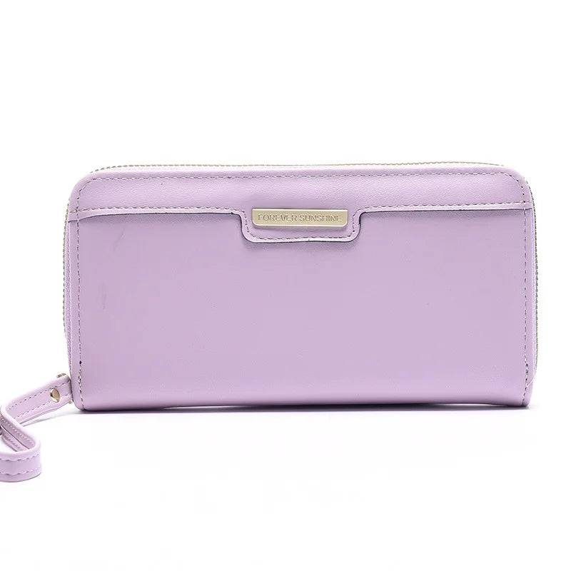 Fashion Women Wallet Female Clutch Card Holder Purse PU Leather Long Wallet Hasp Phone Bag Money Coin Pocket Cartera Mujer