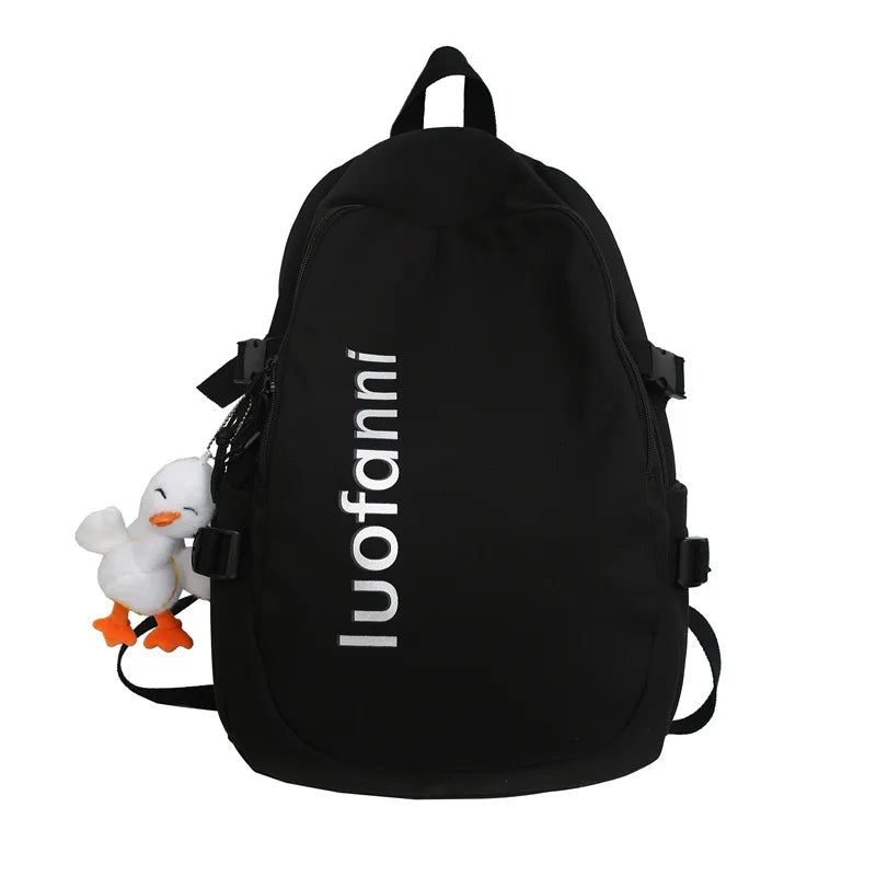 Fashion Women Waterproof Laptop Book Bags Lady Student Backpack Girl Travel School Bag Trendy Cool Female College Backpack Nylon