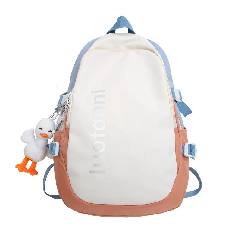 Fashion Women Waterproof Laptop Book Bags Lady Student Backpack Girl Travel School Bag Trendy Cool Female College Backpack Nylon