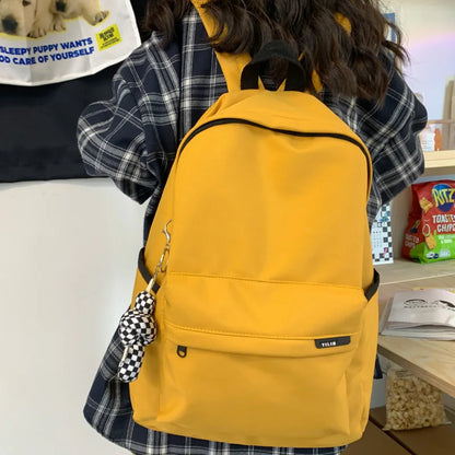 Fashion Women White Student Backpack Cool Lady Book Bag Female College Laptop Backpack Trendy Girl Nylon Harajuku School Bag New