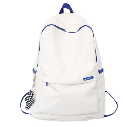 Fashion Women White Student Backpack Cool Lady Book Bag Female College Laptop Backpack Trendy Girl Nylon Harajuku School Bag New