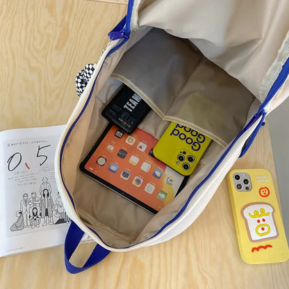 Fashion Women White Student Backpack Cool Lady Book Bag Female College Laptop Backpack Trendy Girl Nylon Harajuku School Bag New