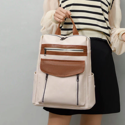 Fashion Women's Backpack Luxury Designer Ladies Large Capacity Backpacks For School Teenagers High Quality Leather Travel Bags