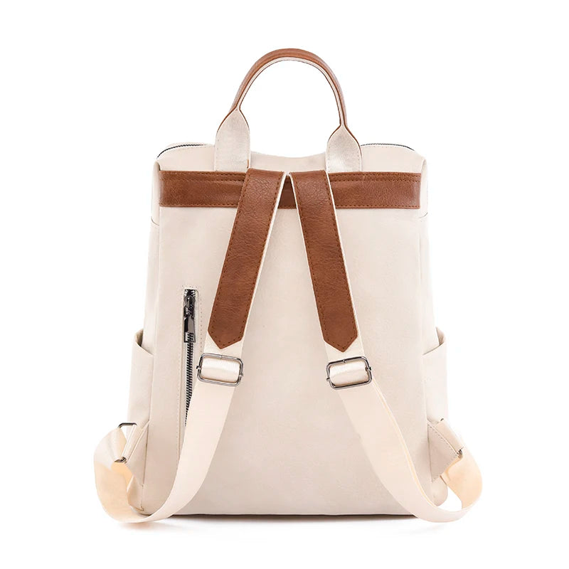 Fashion Women's Backpack Luxury Designer Ladies Large Capacity Backpacks For School Teenagers High Quality Leather Travel Bags