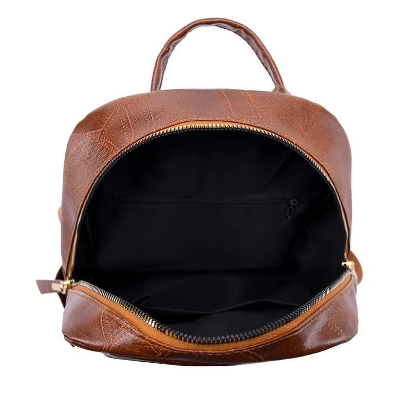 Fashion Women's Backpacks Famous Brand High Quality PU Leather Travel Backpack Ladies Large Capacity Designer Shoulder Handbags