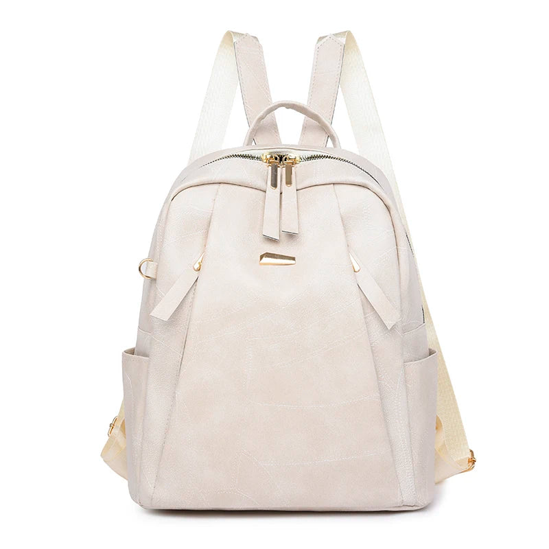 Fashion Women's Backpacks Famous Brand High Quality PU Leather Travel Backpack Ladies Large Capacity Designer Shoulder Handbags