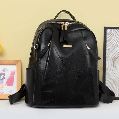 Fashion Women's Backpacks Famous Brand High Quality PU Leather Travel Backpack Ladies Large Capacity Designer Shoulder Handbags