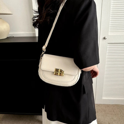 Fashion Womens Bag Simple Shoulder Bags for Women Half Round Crossbody Bags