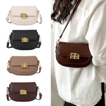 Fashion Womens Bag Simple Shoulder Bags for Women Half Round Crossbody Bags