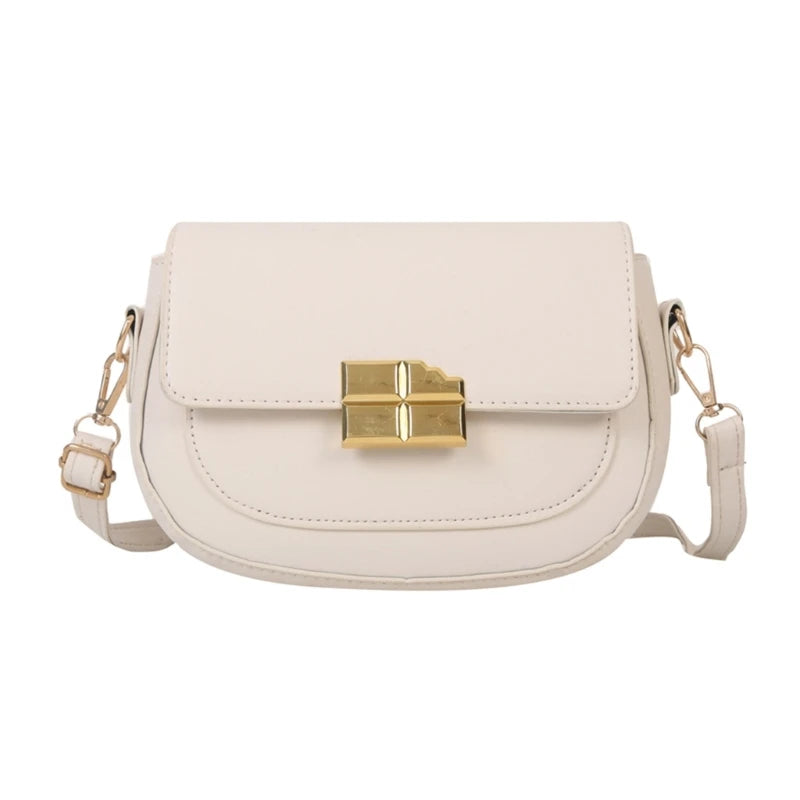 Fashion Womens Bag Simple Shoulder Bags for Women Half Round Crossbody Bags