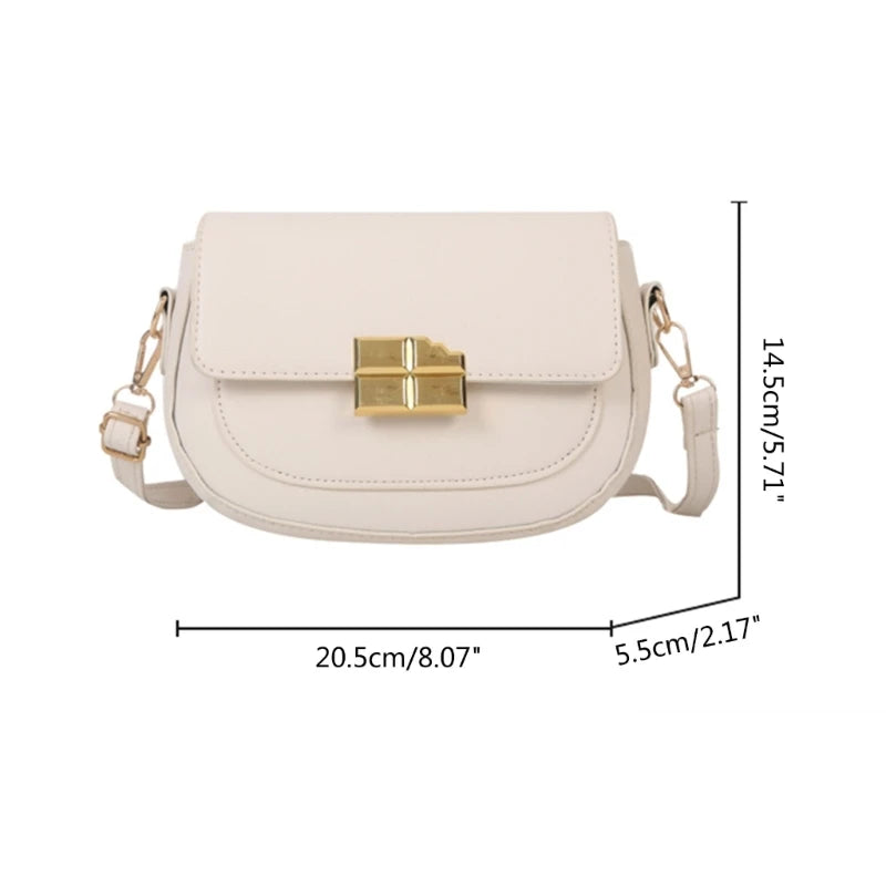 Fashion Womens Bag Simple Shoulder Bags for Women Half Round Crossbody Bags