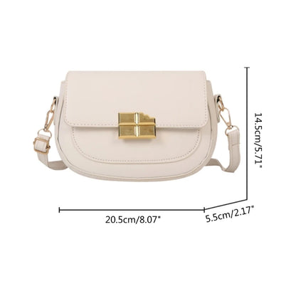 Fashion Womens Bag Simple Shoulder Bags for Women Half Round Crossbody Bags