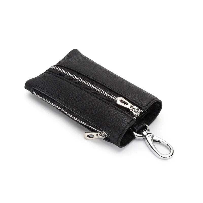 Fashion brand new leather wallet men and women storage bag key chain 2024 fashion mini card holder