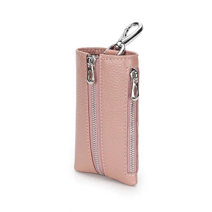 Fashion brand new leather wallet men and women storage bag key chain 2024 fashion mini card holder