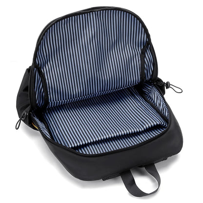 Fashion men Backpack High Quality Youth Leather Travel Schoolbag for Teenage Girls Female School Shoulder Bag Rucksack Mochila