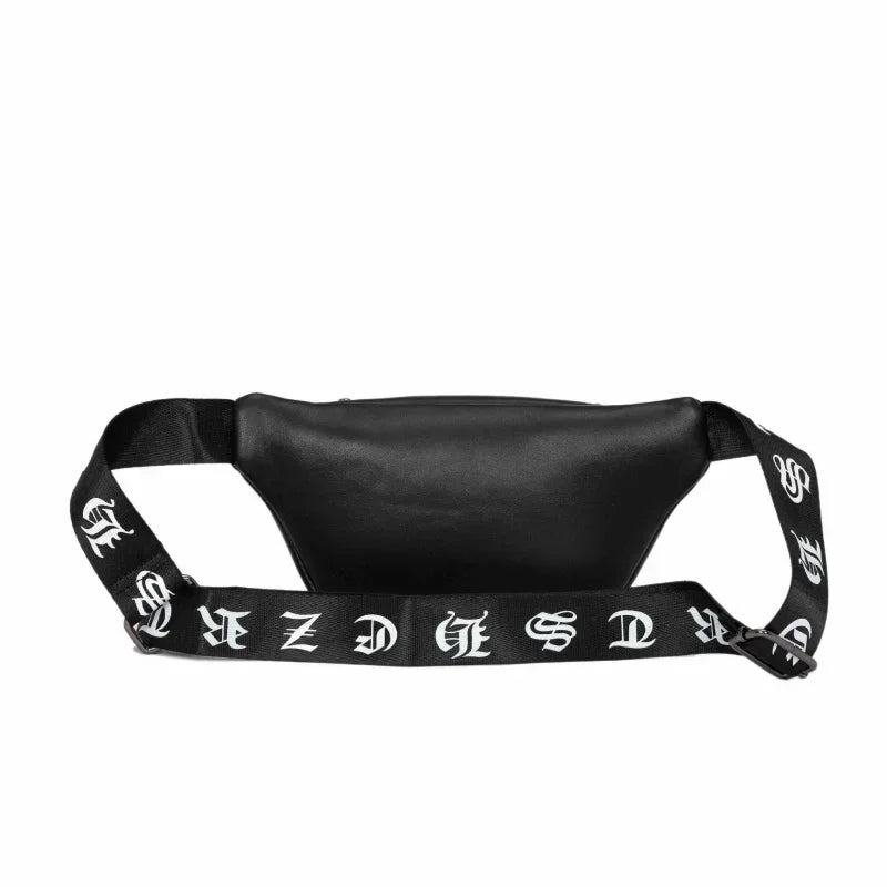 Fashion skull men's chest trendy leather male shoulder messenger outdoor crossbody bag