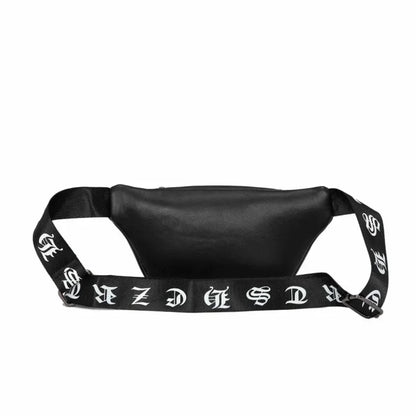 Fashion skull men's chest trendy leather male shoulder messenger outdoor crossbody bag