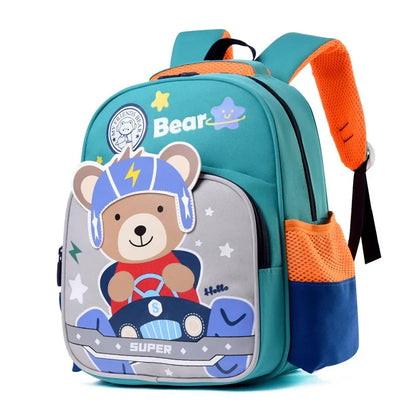 Fashionable Cartoon Girls Boys Nursery School Bags Waterproof Travel Backpacks Bookbag Lightweight School Backpack Bag