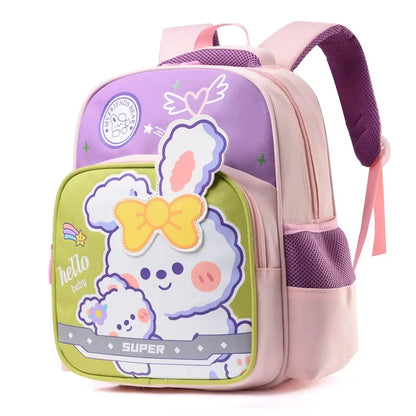Fashionable Cartoon Girls Boys Nursery School Bags Waterproof Travel Backpacks Bookbag Lightweight School Backpack Bag