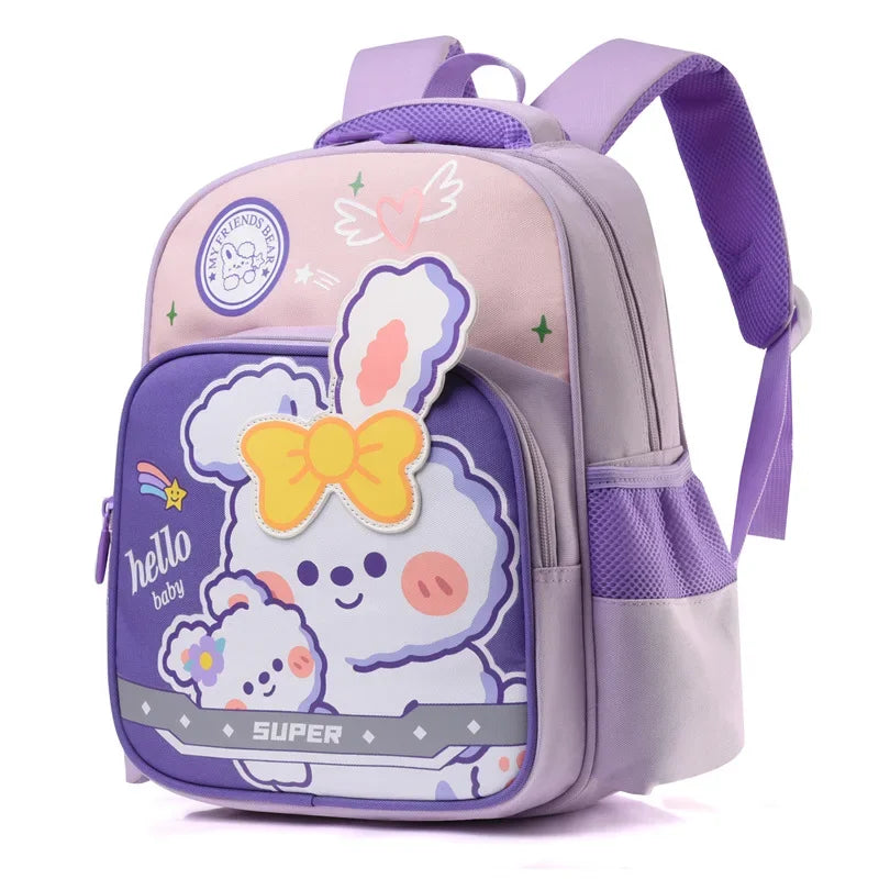 Fashionable Cartoon Girls Boys Nursery School Bags Waterproof Travel Backpacks Bookbag Lightweight School Backpack Bag