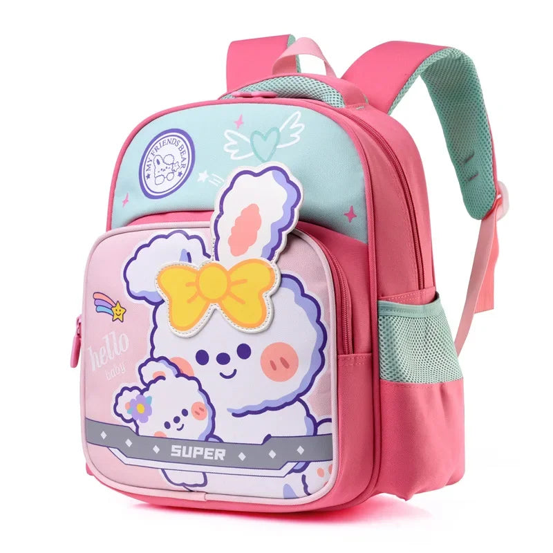 Fashionable Cartoon Girls Boys Nursery School Bags Waterproof Travel Backpacks Bookbag Lightweight School Backpack Bag