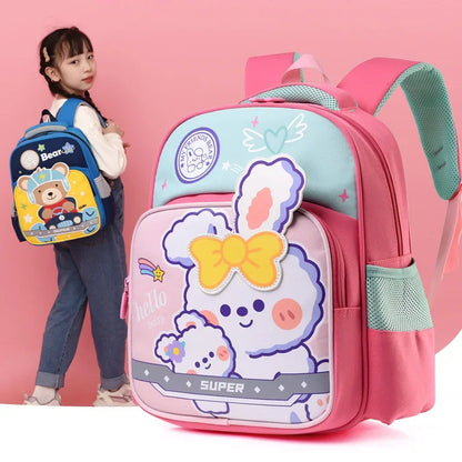 Fashionable Cartoon Girls Boys Nursery School Bags Waterproof Travel Backpacks Bookbag Lightweight School Backpack Bag