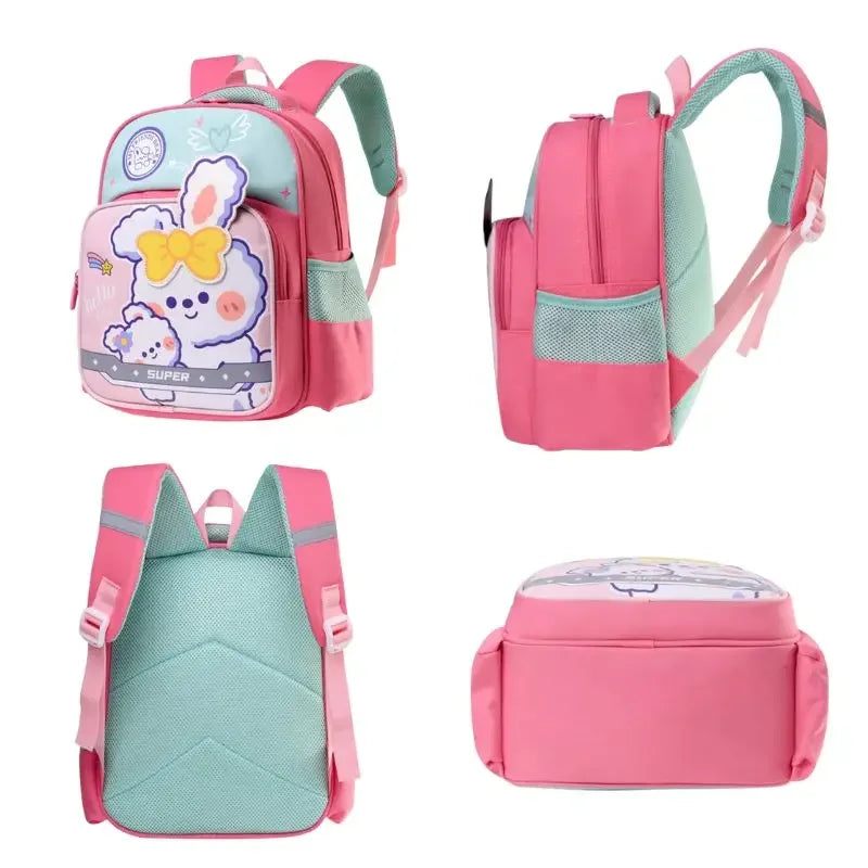 Fashionable Cartoon Girls Boys Nursery School Bags Waterproof Travel Backpacks Bookbag Lightweight School Backpack Bag