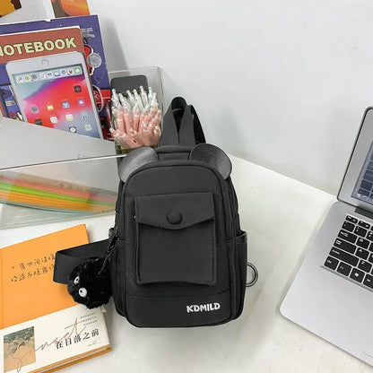 Fashionable Children Sling Bag Waterproof Sling Backpack Lightweight Crossbody Chest Bag Daypack Hiking Travel for Women Men