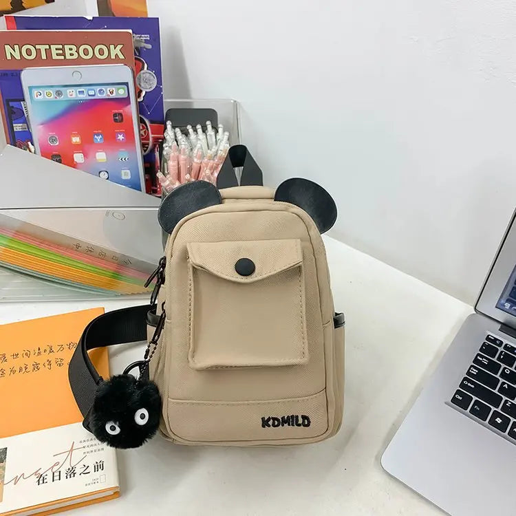 Fashionable Children Sling Bag Waterproof Sling Backpack Lightweight Crossbody Chest Bag Daypack Hiking Travel for Women Men