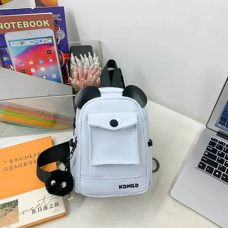 Fashionable Children Sling Bag Waterproof Sling Backpack Lightweight Crossbody Chest Bag Daypack Hiking Travel for Women Men