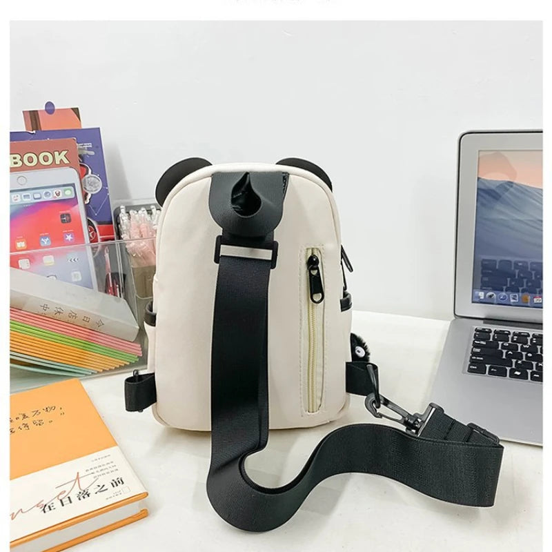 Fashionable Children Sling Bag Waterproof Sling Backpack Lightweight Crossbody Chest Bag Daypack Hiking Travel for Women Men