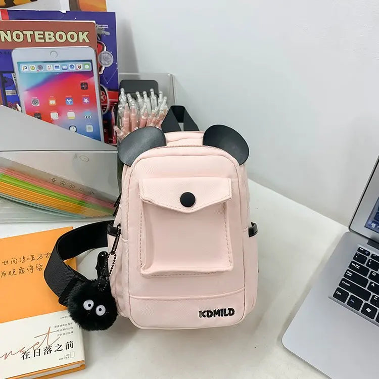 Fashionable Children Sling Bag Waterproof Sling Backpack Lightweight Crossbody Chest Bag Daypack Hiking Travel for Women Men