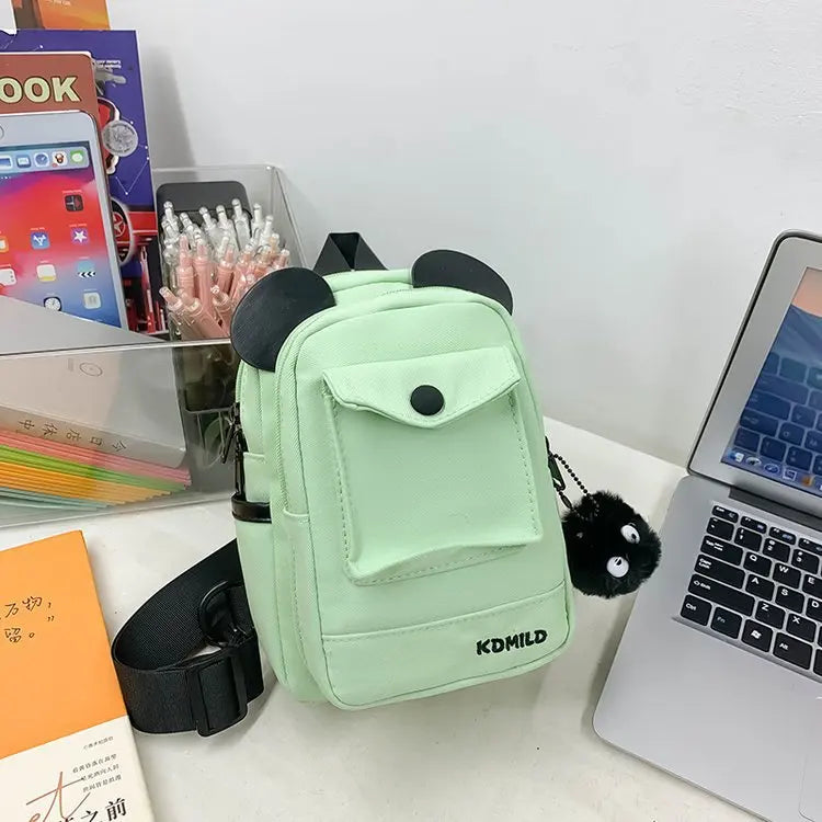 Fashionable Children Sling Bag Waterproof Sling Backpack Lightweight Crossbody Chest Bag Daypack Hiking Travel for Women Men