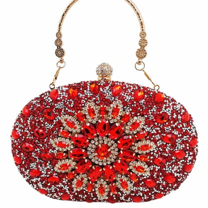 Fashionable Clutch with Dazzlings Diamond Accents Dress Bag Trendy Party Bags