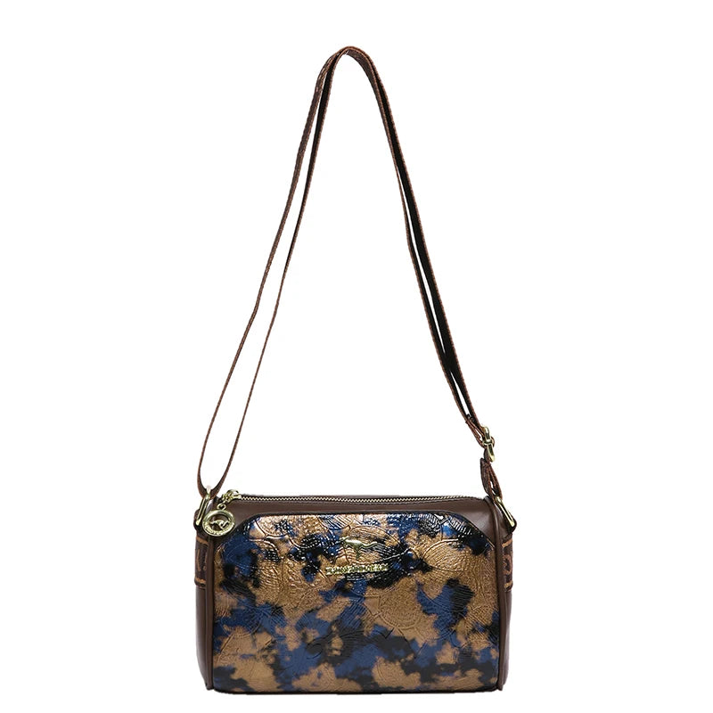 Fashionable Contrasting Color Design Single Shoulder Bag Luxury Brand Women's Crossbody Bags High Quality Leather Female Handbag