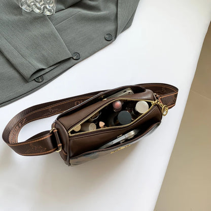 Fashionable Contrasting Color Design Single Shoulder Bag Luxury Brand Women's Crossbody Bags High Quality Leather Female Handbag
