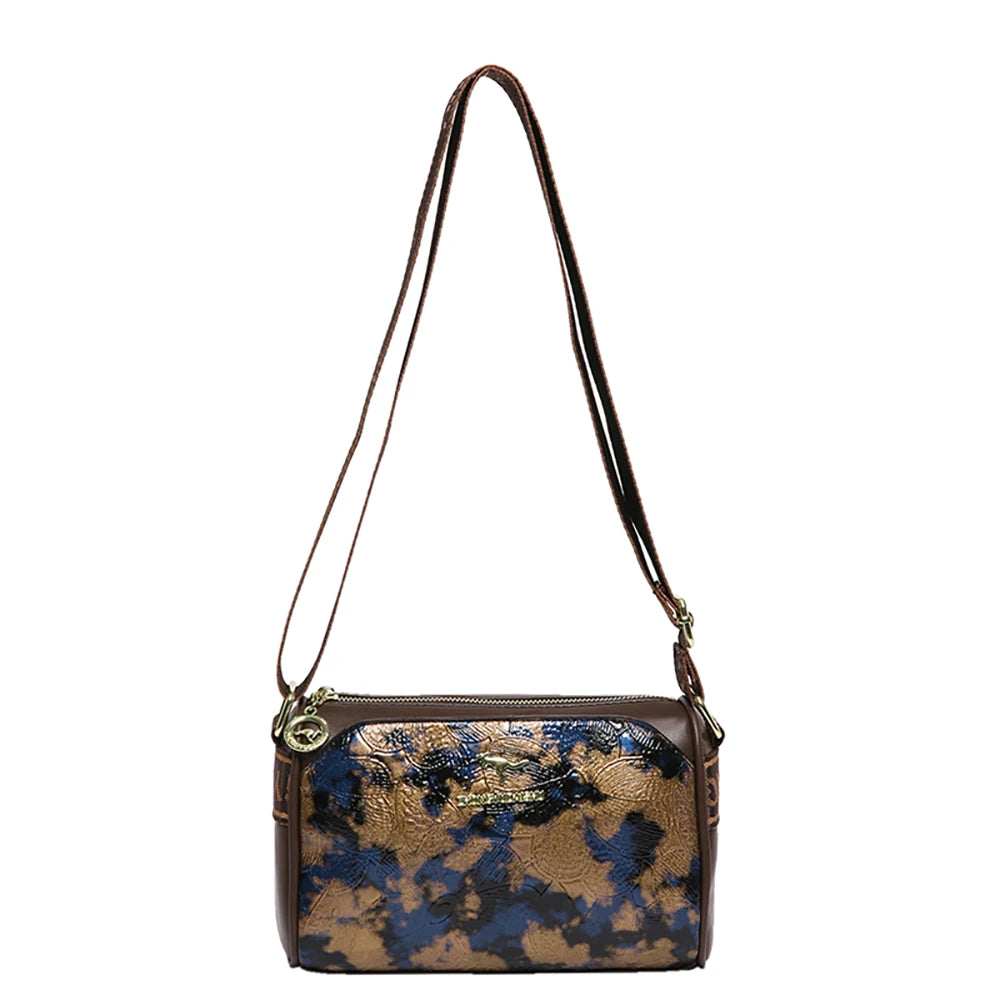 Fashionable Contrasting Color Design Single Shoulder Bag Luxury Brand Women's Crossbody Bags High Quality Leather Female Handbag