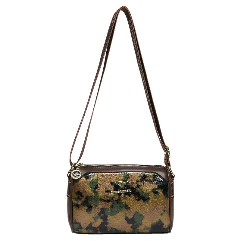 Fashionable Contrasting Color Design Single Shoulder Bag Luxury Brand Women's Crossbody Bags High Quality Leather Female Handbag